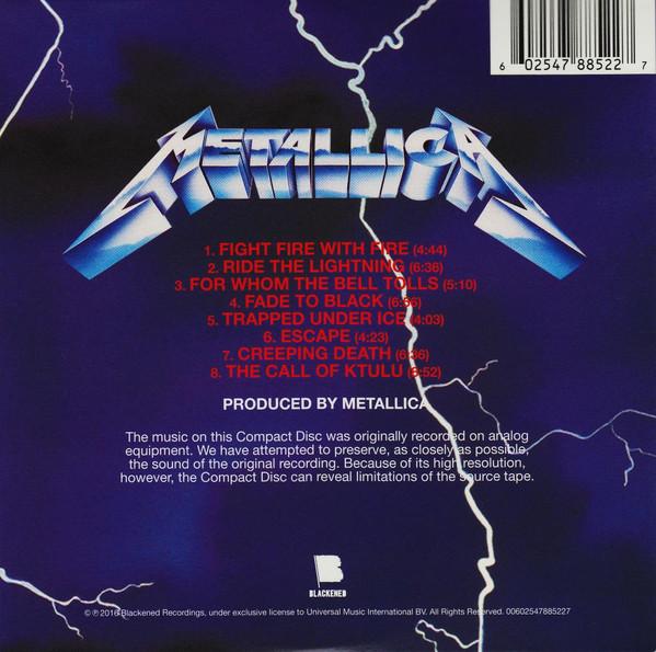 Metallica - Ride The Lightning - Cd