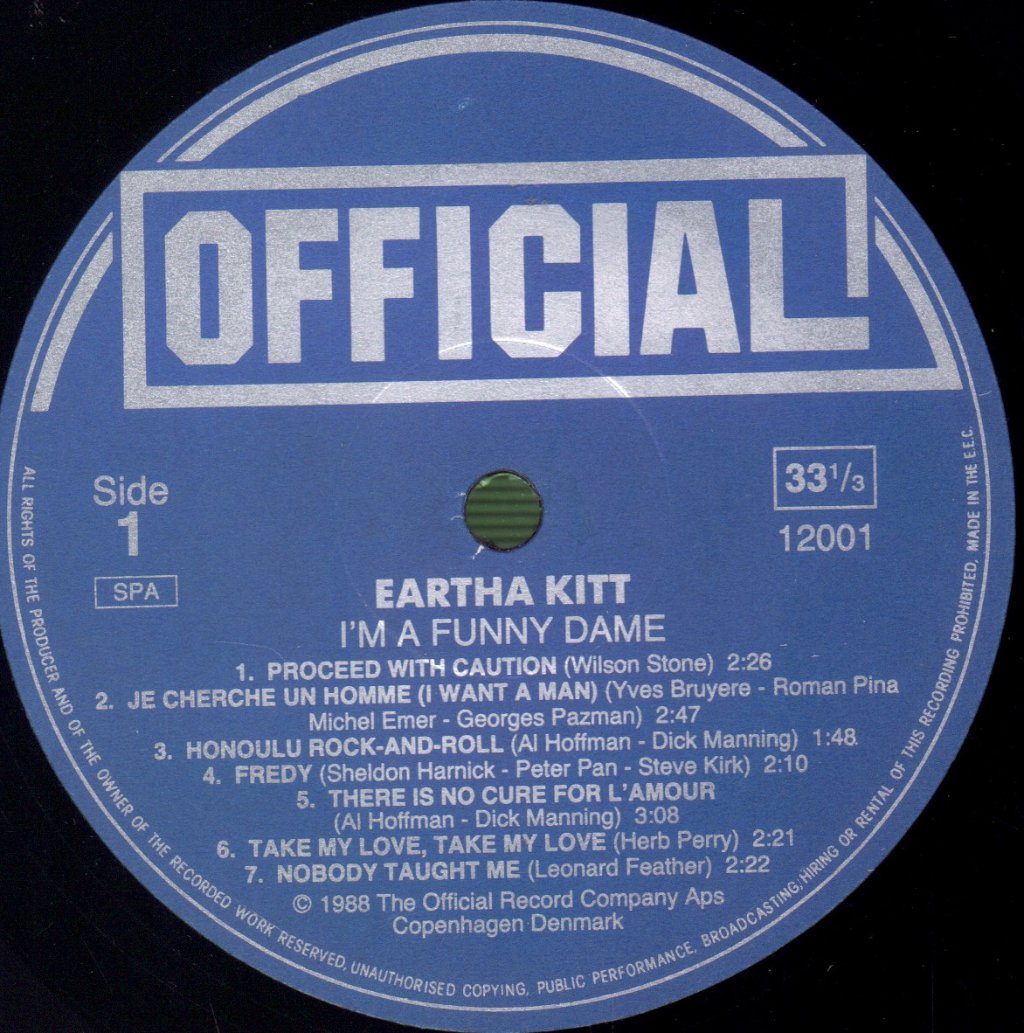 Eartha Kitt - I'm A Funny Dame - Lp
