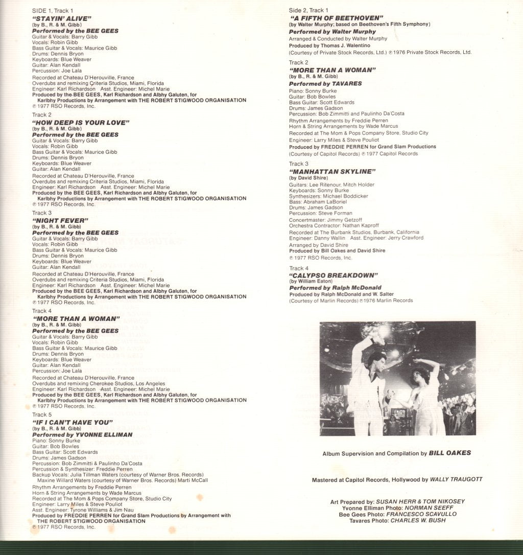 Various Artists - Saturday Night Fever (Original Movie Soundtrack) - Double Lp