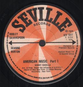 Sonny Casella - American Music - 7 Inch