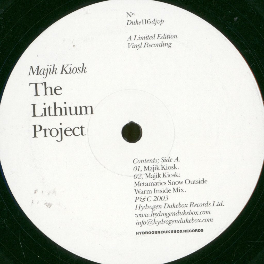 Lithium Project - Majik Kiosk - 12 Inch