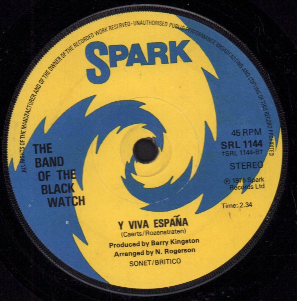 Band Of The Black Watch - s.s.s.t. (super-sonic tartan tonic) - 7 Inch