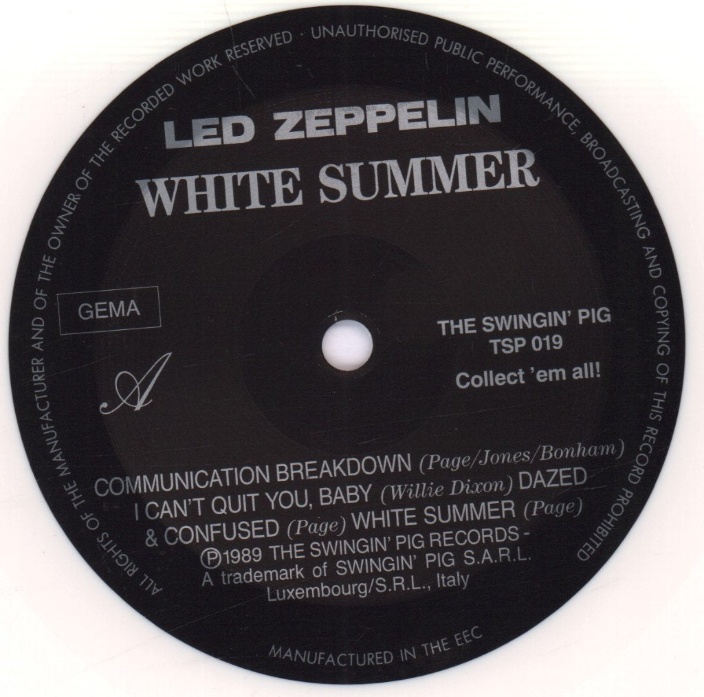 Led Zeppelin - White Summer - Lp