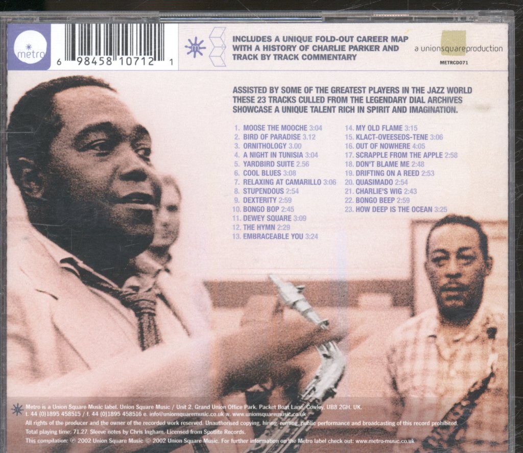 Charlie Parker - Plays It Cool - Cd