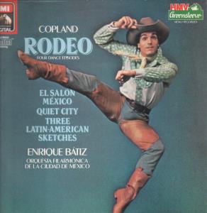 Enrique Batiz / Orquesta Filarmonica De La Ciudad De - Copland - Rodeo Four Dance Episodes - Lp