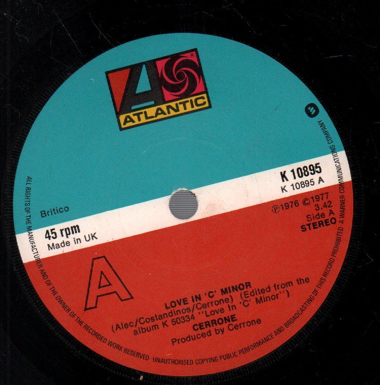 Cerrone - Love In C Minor - 7 Inch
