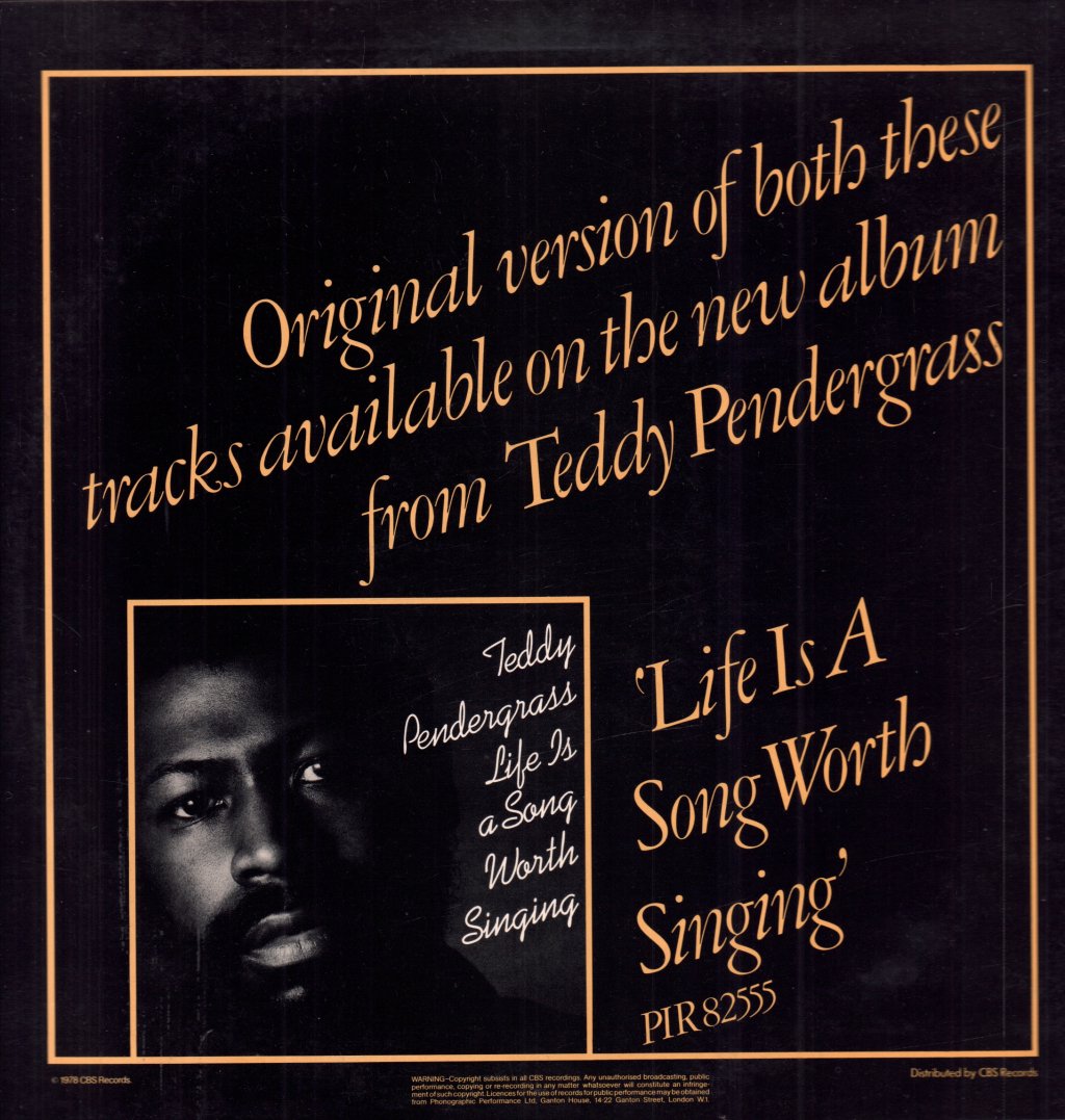 Teddy Pendergrass - close the door - 12 Inch