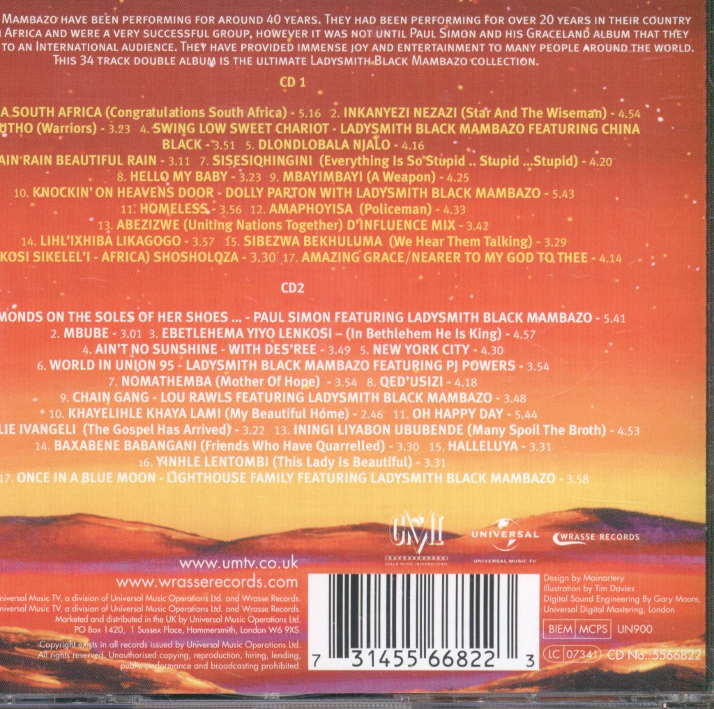 Ladysmith Black Mambazo - Ultimate Collection - Double Cd