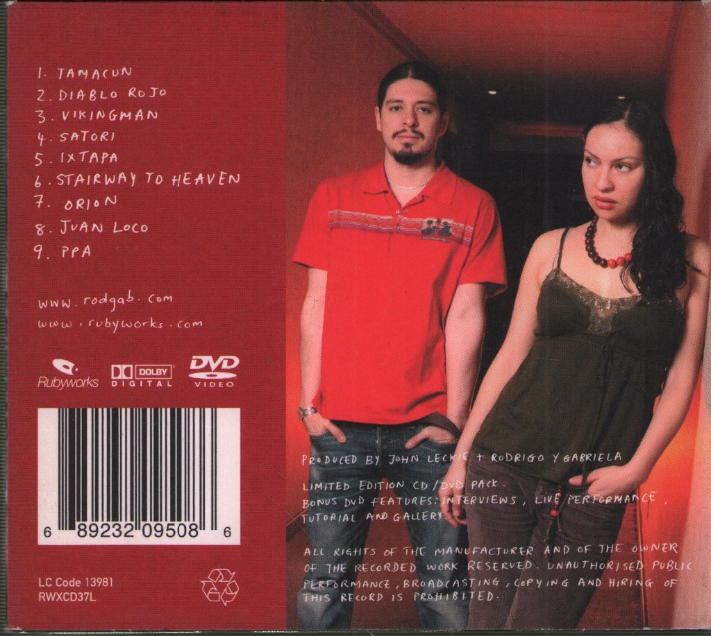 Rodrigo Y Gabriela - Rodrigo Y Gabriela - Cd/Dvd