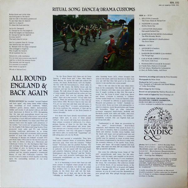 Various Artists - All Round England & Back Again English Customs And Traditions - Lp