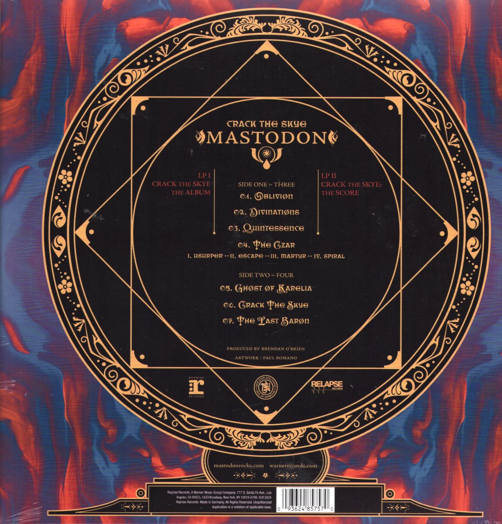 Mastodon - Crack the Skye (15th Anniversary Edition) - Double Lp