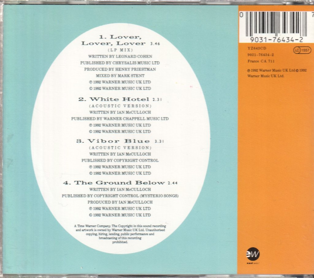 Ian Mcculloch - Lover Lover Lover - Cd