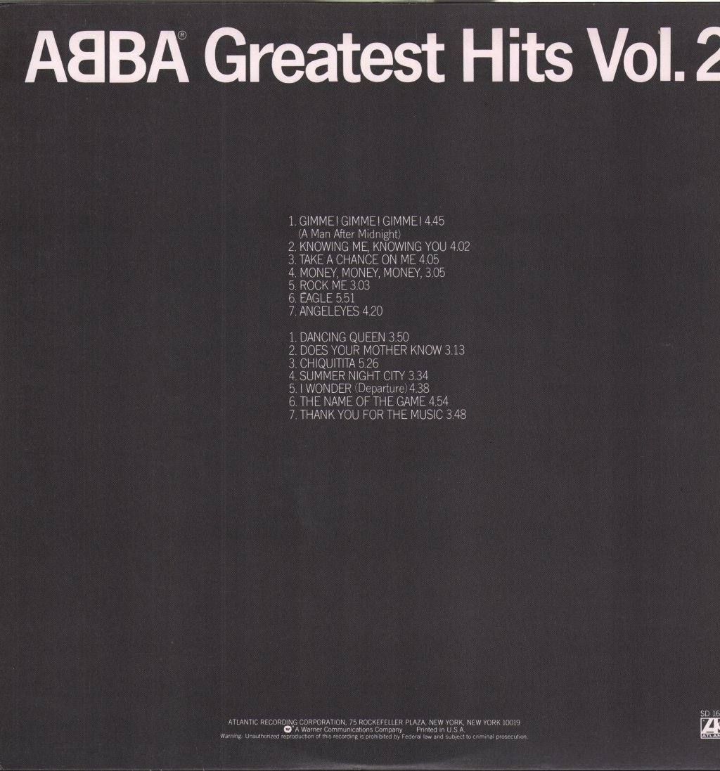 ABBA - Greatest Hits Vol. 2 - Lp