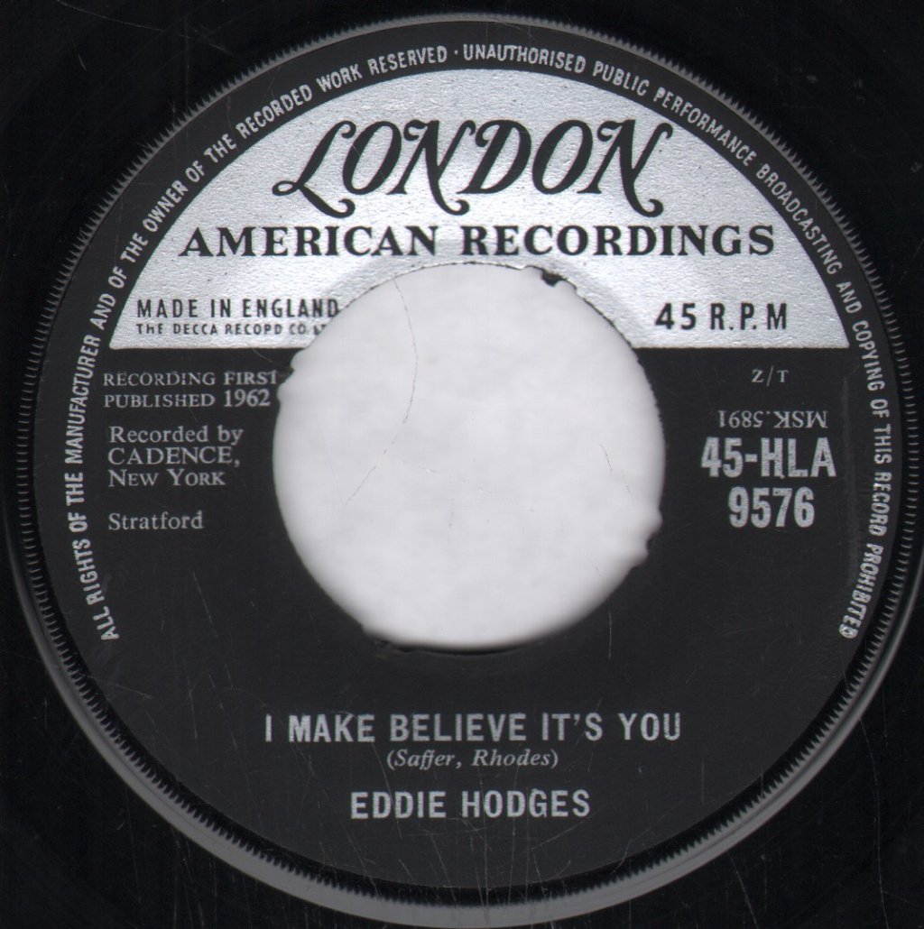 Eddie Hodges - I Make Believe It's You - 7 Inch