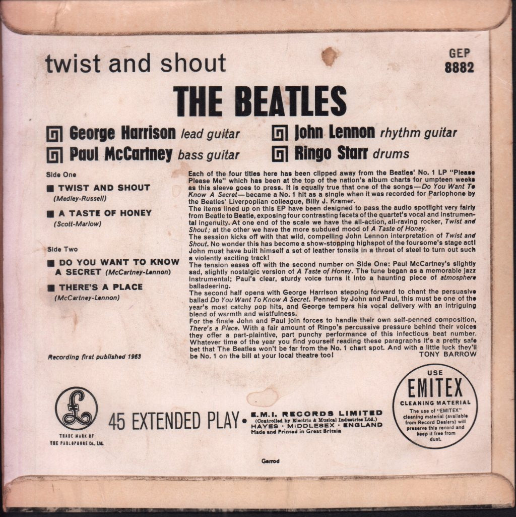 Beatles - Twist And Shout - 7 Inch