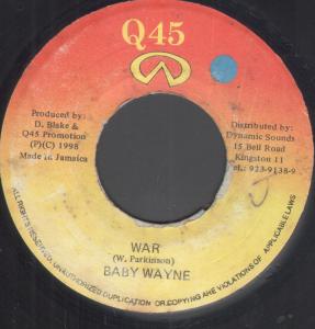 Baby Wayne - War - 7 Inch