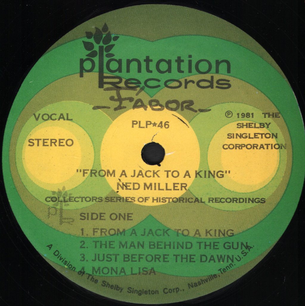 Ned Miller - From A Jack To A King - Lp