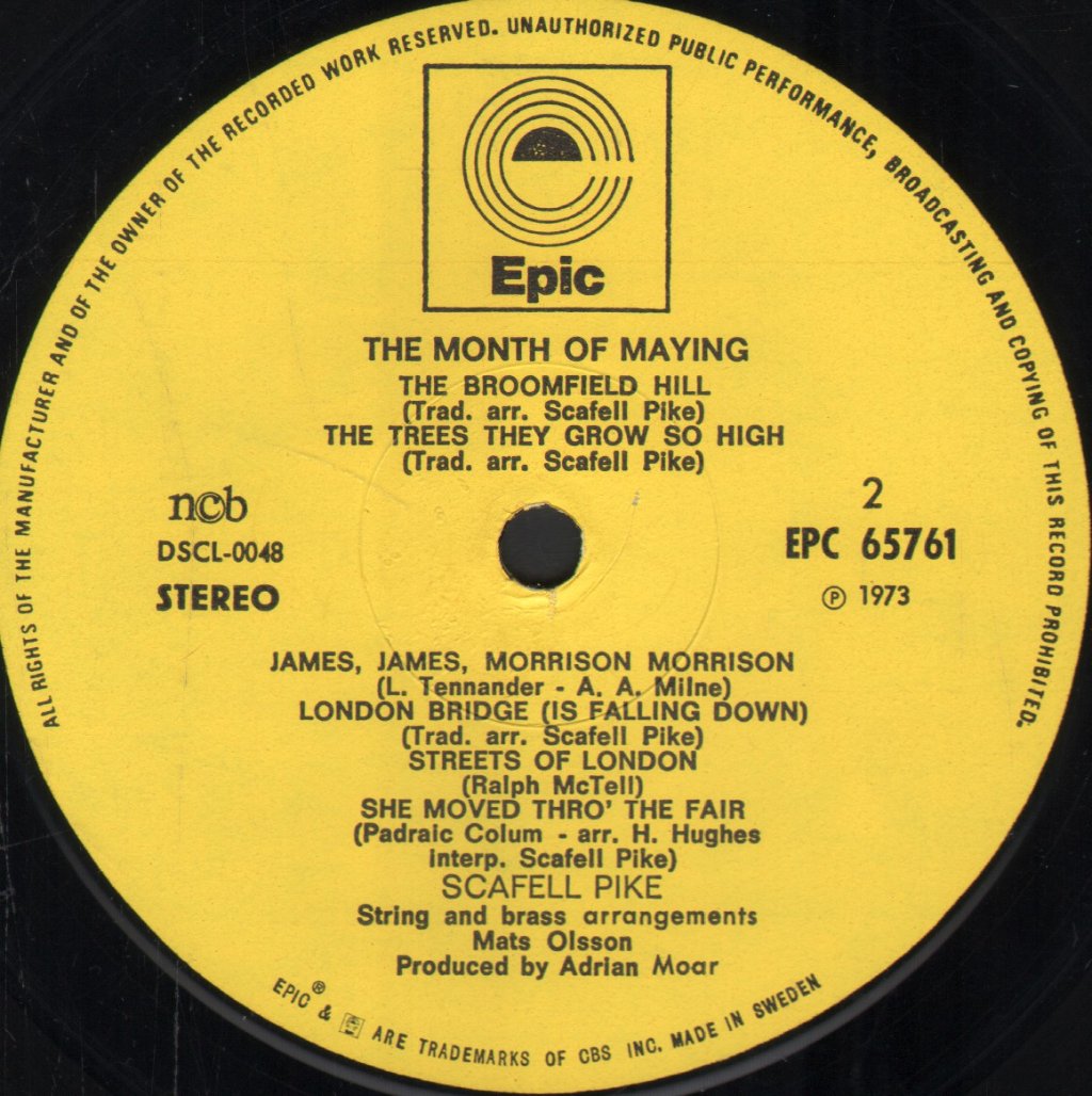 Scafell Pike - Month Of Maying - Lp