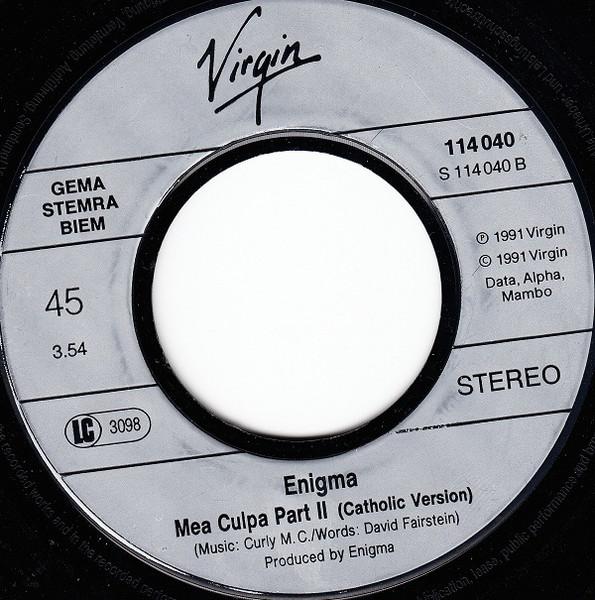 Enigma - Mea Culpa Part II - 7 Inch