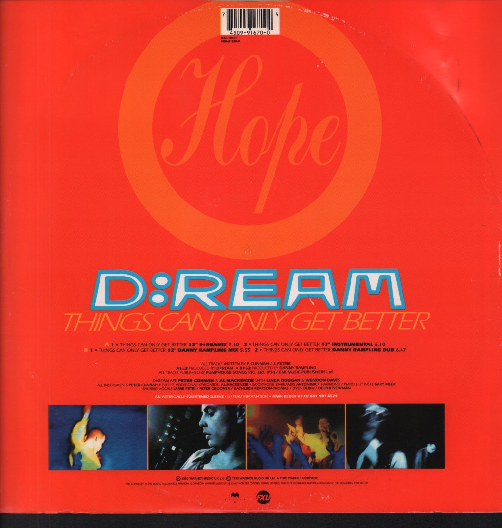 D:Ream - Things Can Only Get Better - 12 Inch