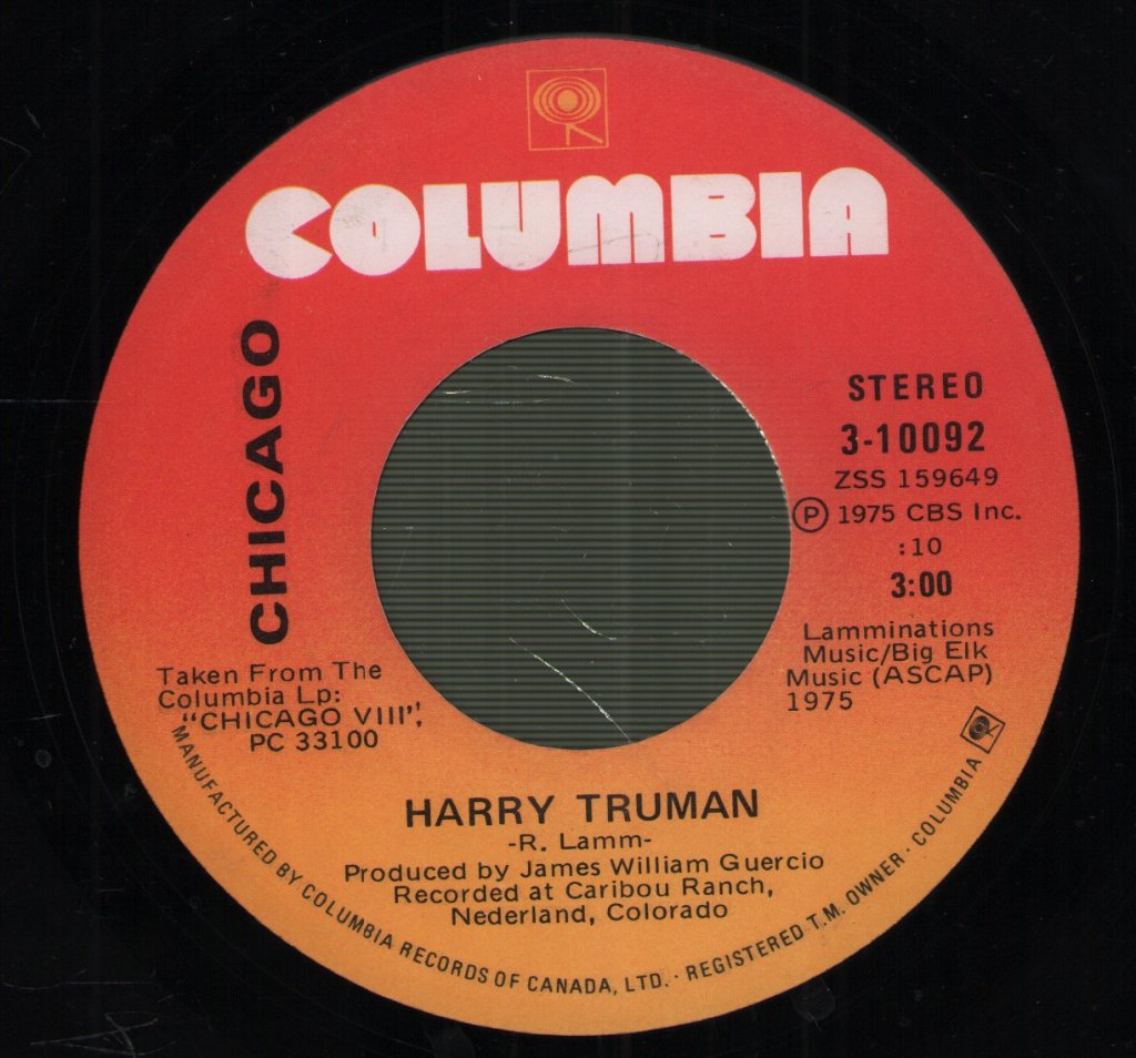 Chicago - Harry Truman - 7 Inch