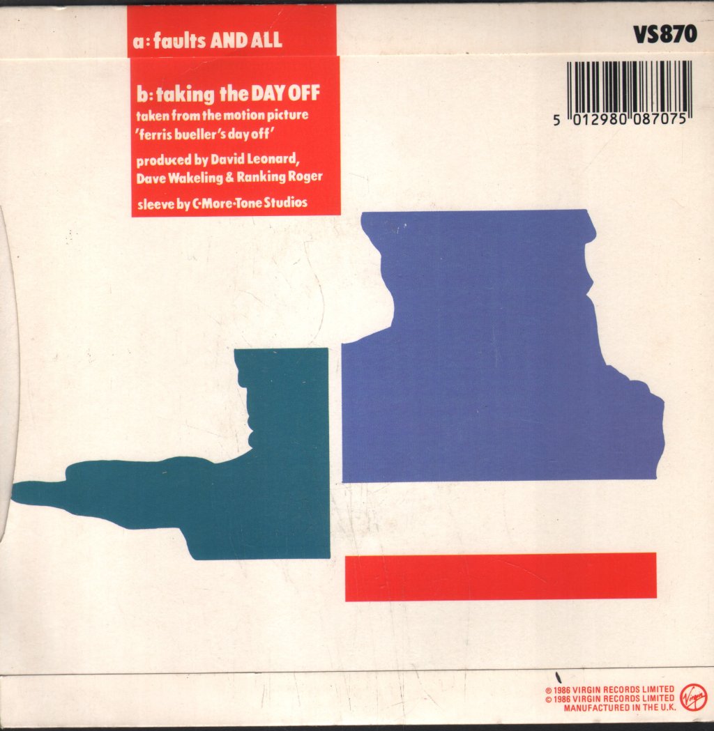 General Public - Faults And All - 7 Inch