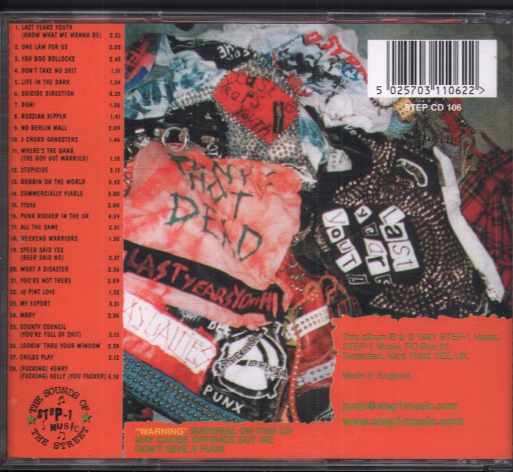 Last Years Youth - Yah Boo Fuck You - Cd