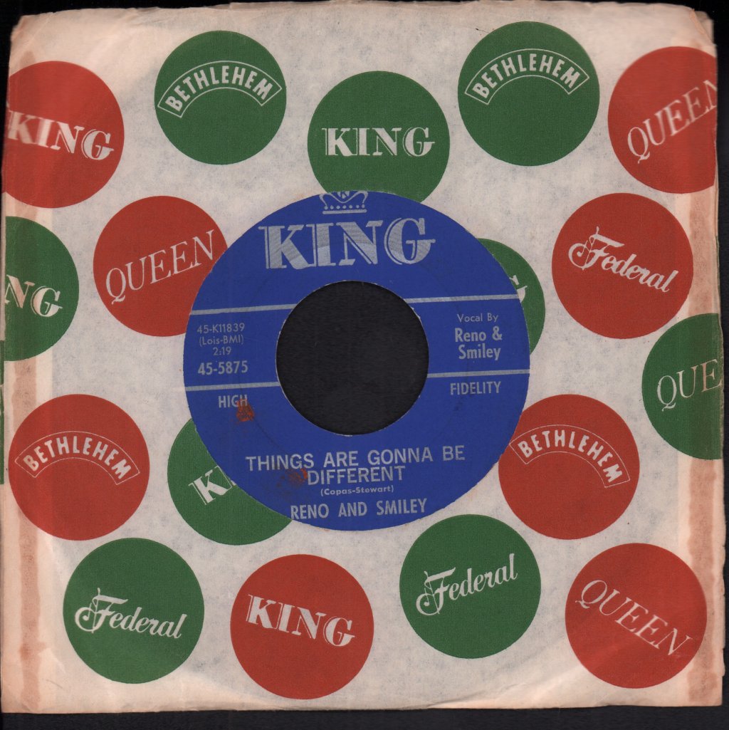 Reno And Smiley - Things Are Gonna Be Different - 7 Inch