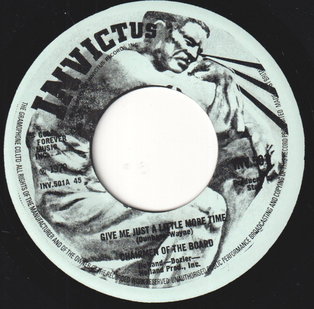 Chairmen Of The Board - Give Me Just A Little More Time - 7 Inch
