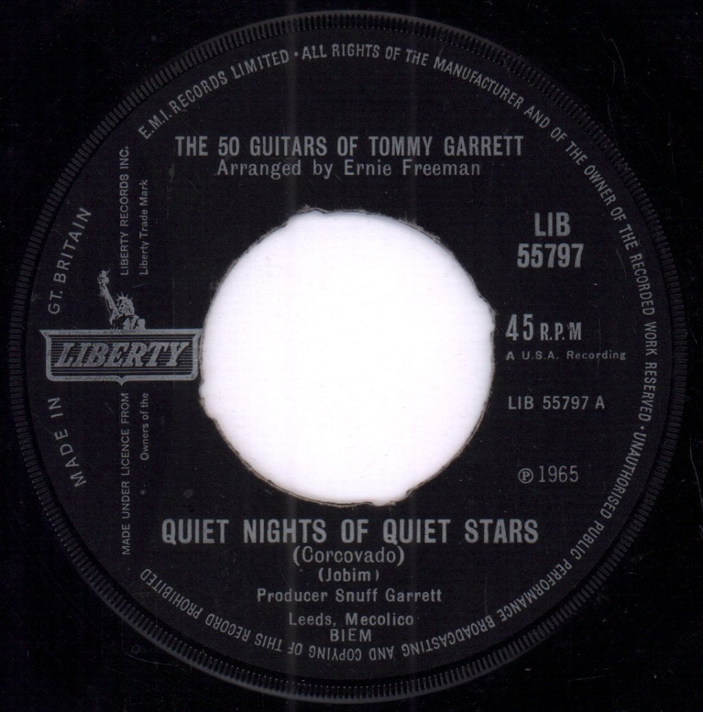 50 Guitars Of Tommy Garrett - quiet nights of quiet stars - 7 Inch
