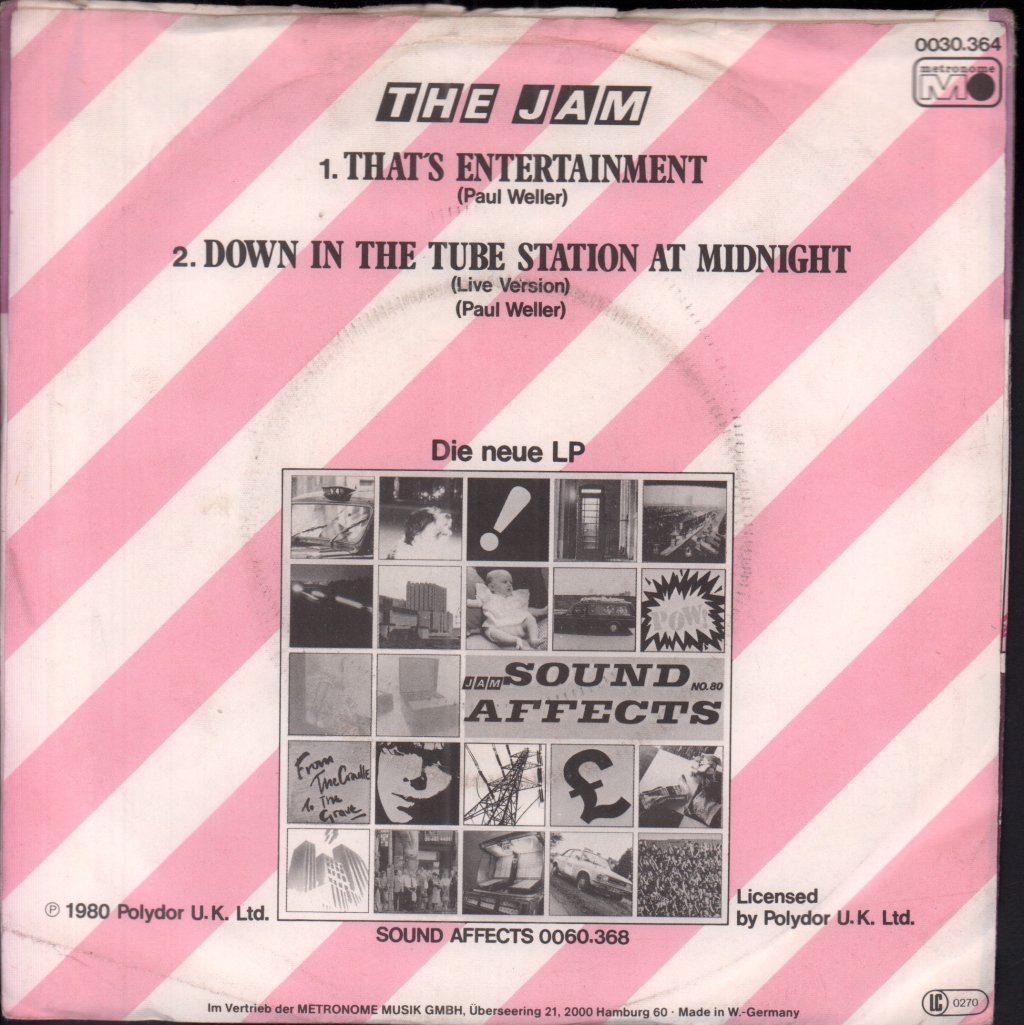 Jam - That's Entertainment - 7 Inch