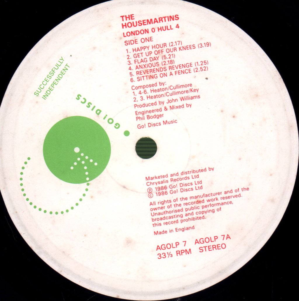 Housemartins - London 0 Hull 4 - Lp
