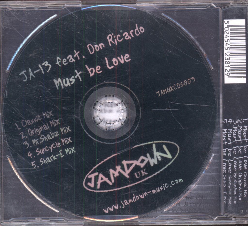 Ja-13 Featuring Don Ricardo - Must Be Love - Cd