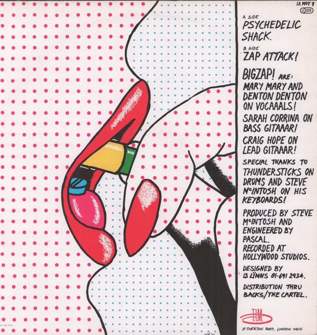 Big Zap - Psychedelic Shack - 12 Inch