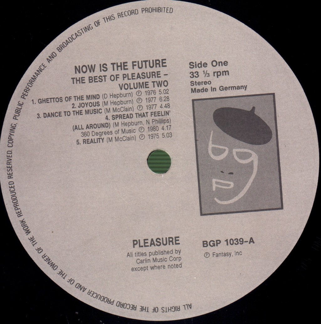 Pleasure - Now Is The Future [Best Of Volume 2] - Lp