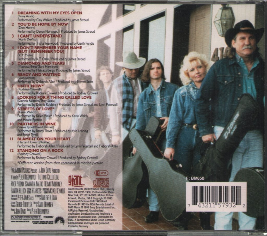 Various Artists - Thing Called Love (Music From The Paramount Motion Picture Soundtrack) - Cd