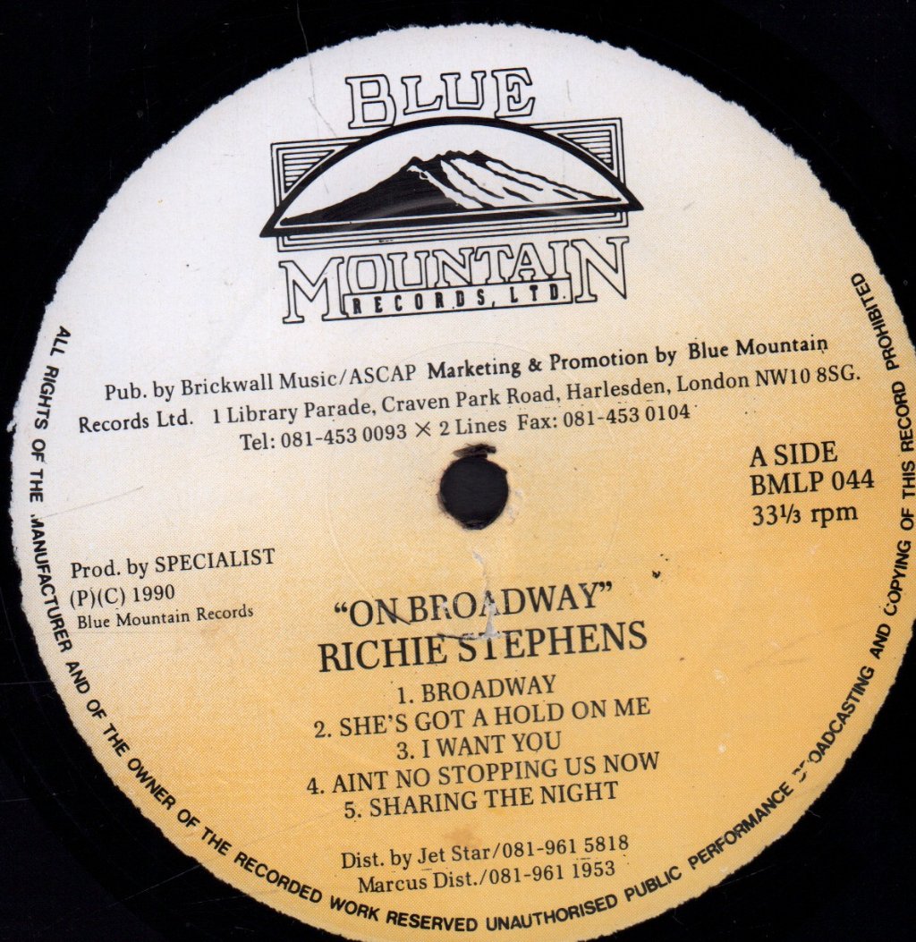 Richie Stephens - On Broadway - Lp