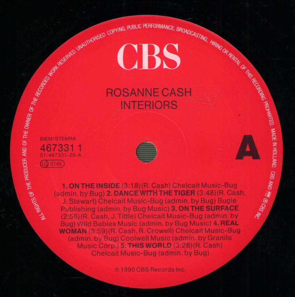 Rosanne Cash - Interiors - Lp