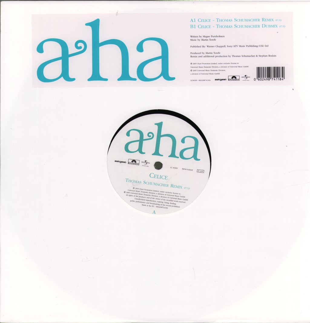 A-Ha - Celice - Triple 12 Inch