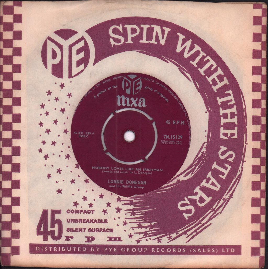 Lonnie Donegan - Nobody Loves Like An Irishman - 7 Inch