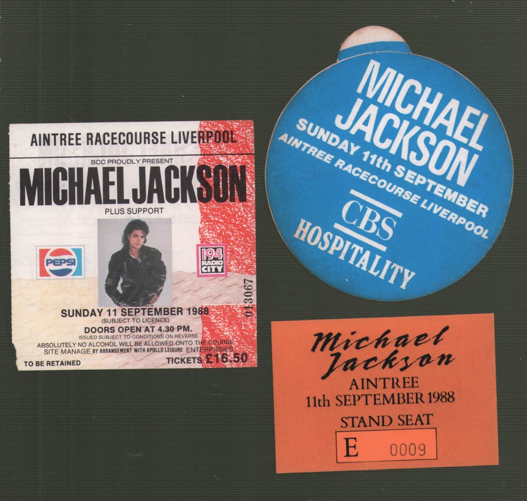 Michael Jackson - Aintree Racecourse 11th September 1988 - Pass