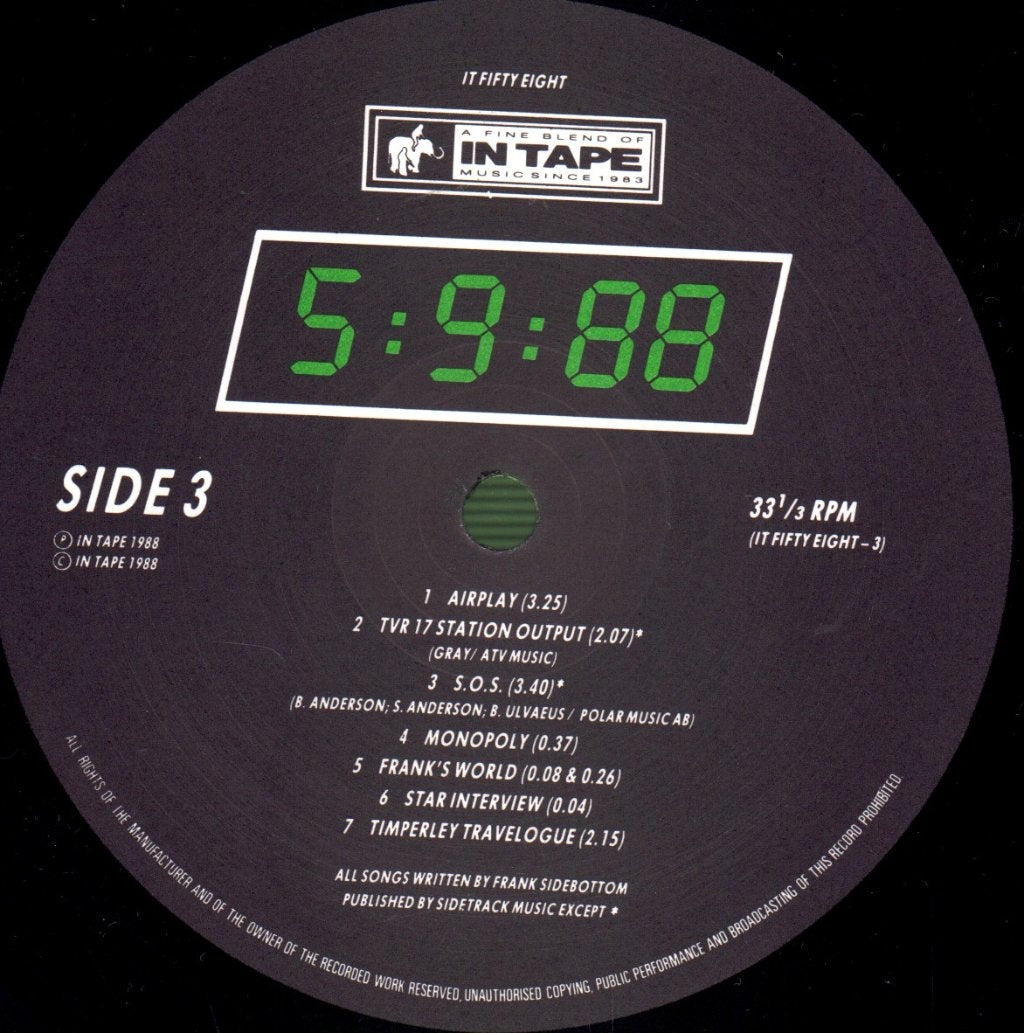 Frank Sidebottom - 5:9:88 - Double Lp