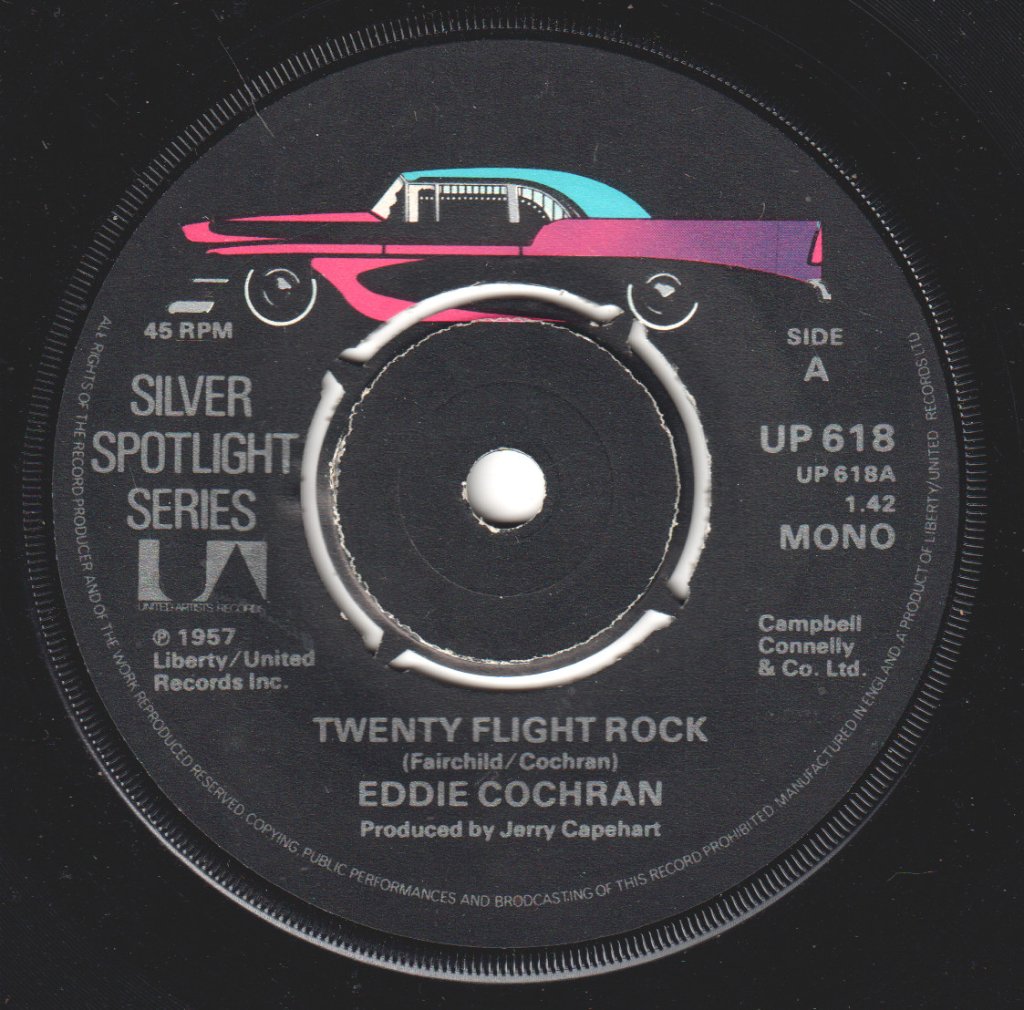 Eddie Cochran - Twenty Flight Rock - 7 Inch