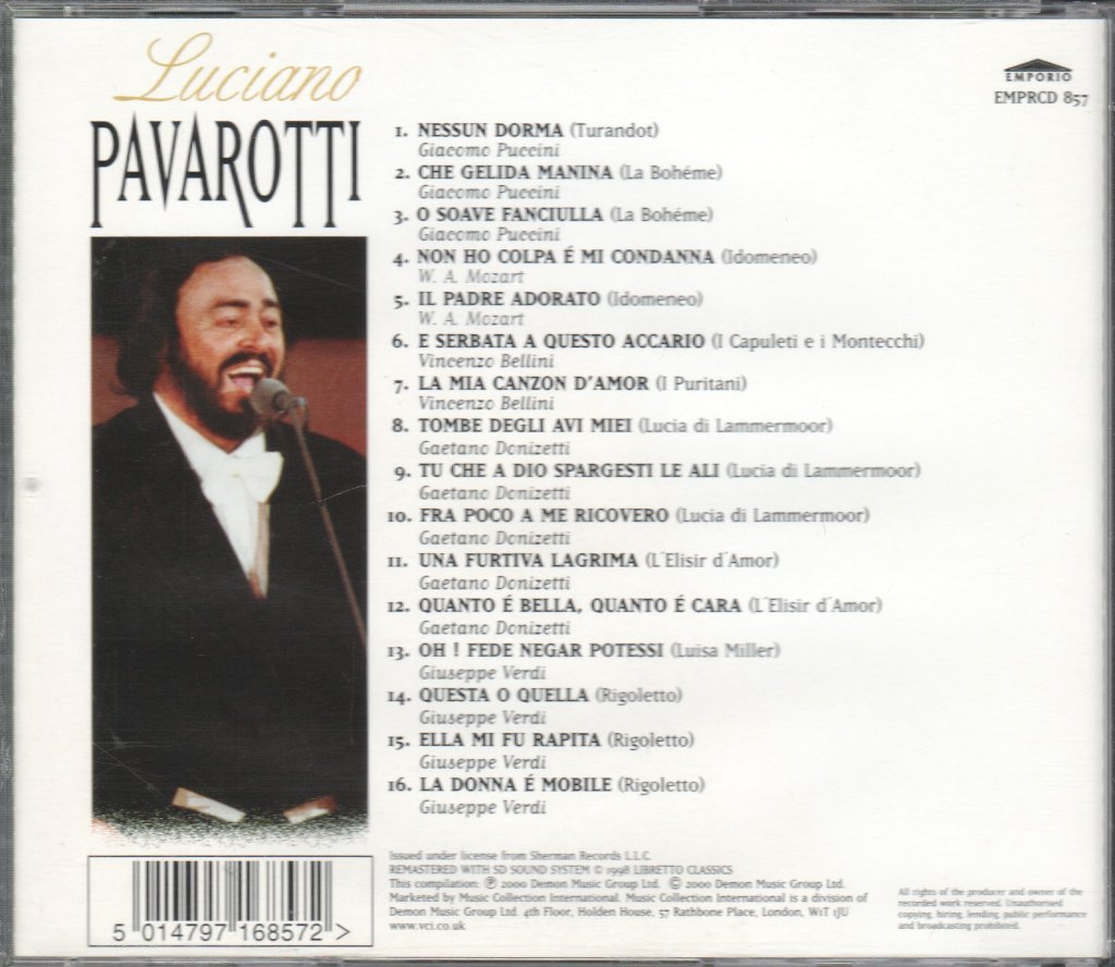Luciano Pavarotti - Luciano Pavarotti - Cd