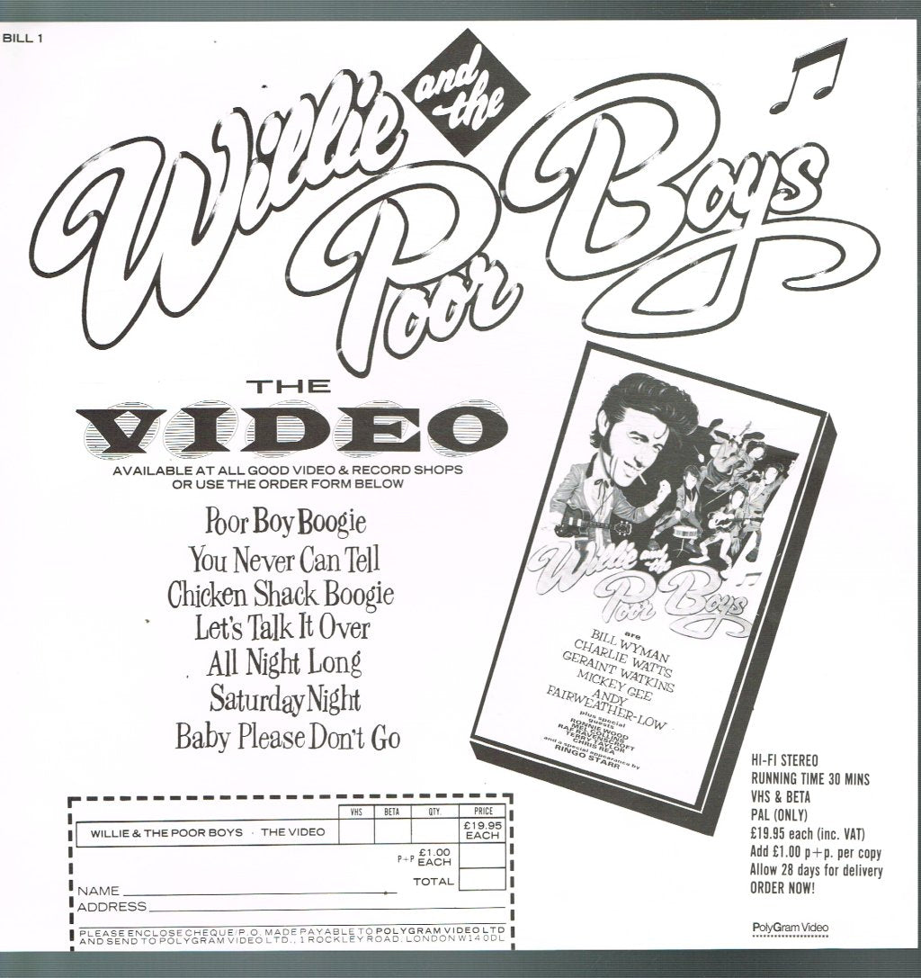 Willie And The Poor Boys - Willie And The Poor Boys - Lp