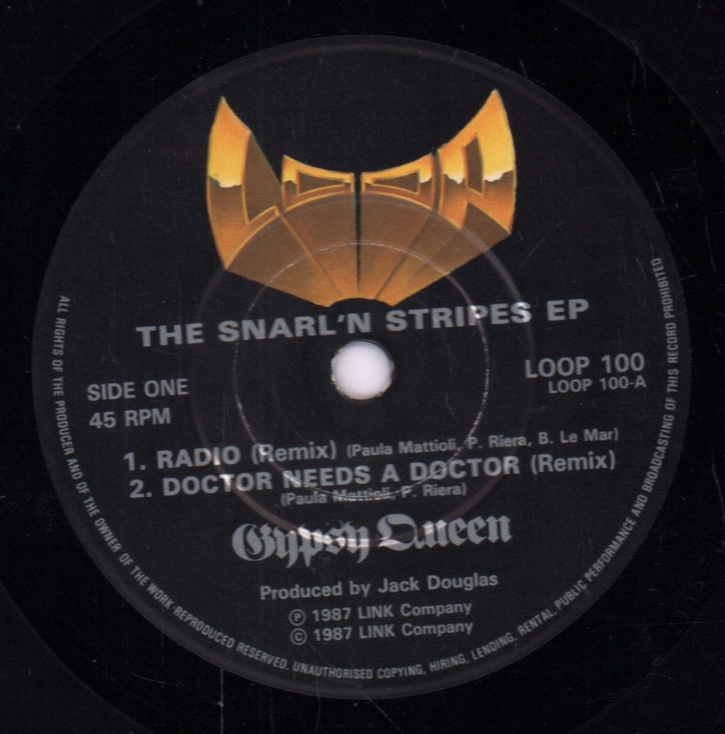 Gypsy Queen - Snarl 'N Stripes EP - 7 Inch