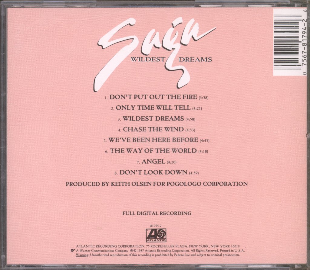 Saga - Wildest Dreams - Cd
