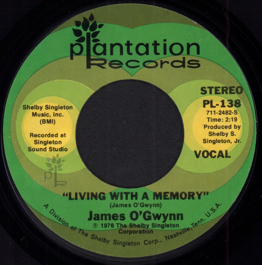 James O'Gwynn - One Night Gone - 7 Inch