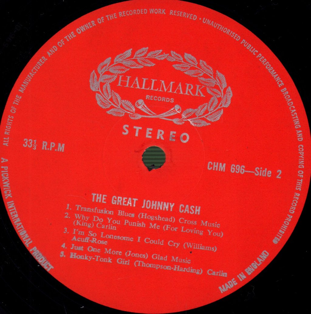 Johnny Cash - Great Johnny Cash - Lp
