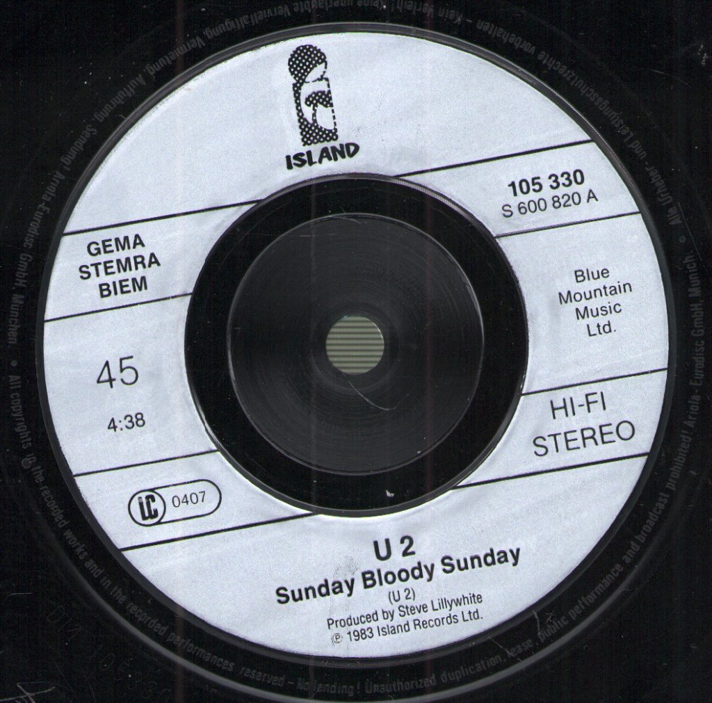 U2 - Sunday Bloody Sunday / Endless Deep - 7 Inch
